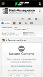 Mobile Screenshot of black-massaquerade.deviantart.com