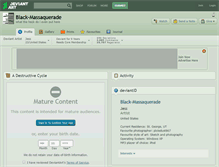 Tablet Screenshot of black-massaquerade.deviantart.com