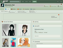Tablet Screenshot of natsuzora-chan.deviantart.com