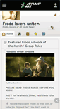 Mobile Screenshot of frodo-lovers-unite.deviantart.com