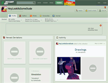 Tablet Screenshot of heylookitssomedude.deviantart.com