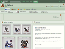 Tablet Screenshot of devill-dante.deviantart.com