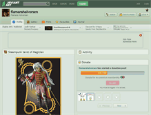Tablet Screenshot of flamarahalvorsen.deviantart.com