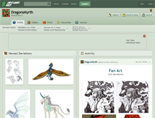 Tablet Screenshot of dragonsmyrth.deviantart.com