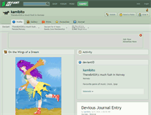 Tablet Screenshot of kamibito.deviantart.com