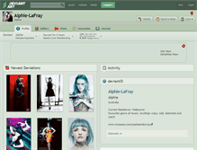 Tablet Screenshot of alphie-lafray.deviantart.com