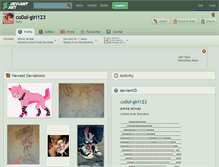 Tablet Screenshot of co0ol-girl123.deviantart.com