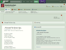 Tablet Screenshot of missmonkeymam.deviantart.com