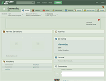 Tablet Screenshot of darrendaz.deviantart.com