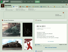 Tablet Screenshot of botrobot.deviantart.com