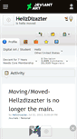 Mobile Screenshot of hellzdizazter.deviantart.com