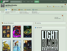 Tablet Screenshot of lightblackstudios.deviantart.com