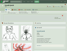 Tablet Screenshot of kyuubi-jacob.deviantart.com