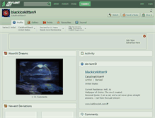 Tablet Screenshot of blackicekitten9.deviantart.com