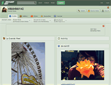Tablet Screenshot of nikkinikki142.deviantart.com