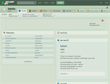 Tablet Screenshot of katuks.deviantart.com