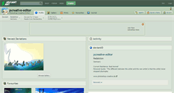 Desktop Screenshot of pcreative-editor.deviantart.com