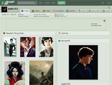 Tablet Screenshot of beth193.deviantart.com