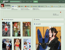 Tablet Screenshot of paulalee.deviantart.com