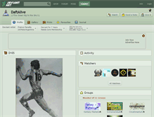 Tablet Screenshot of daftalive.deviantart.com