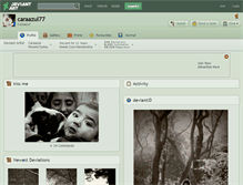 Tablet Screenshot of caraazul77.deviantart.com