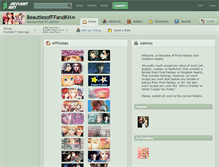 Tablet Screenshot of beautiesofffandkh.deviantart.com
