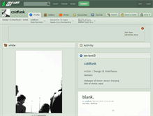 Tablet Screenshot of coldfunk.deviantart.com