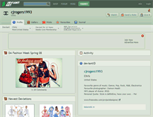 Tablet Screenshot of cjrogers1993.deviantart.com