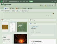 Tablet Screenshot of digitalavatar.deviantart.com