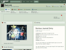 Tablet Screenshot of black-link.deviantart.com