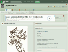 Tablet Screenshot of cartoon-freak101.deviantart.com