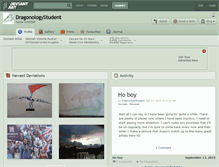 Tablet Screenshot of dragonologystudent.deviantart.com