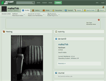 Tablet Screenshot of malkal7ob.deviantart.com