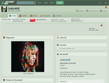Tablet Screenshot of celticw0lf.deviantart.com