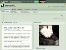 Tablet Screenshot of lobotomonkey.deviantart.com