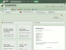 Tablet Screenshot of formofadragon.deviantart.com