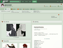 Tablet Screenshot of giamonster.deviantart.com