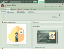 Tablet Screenshot of mr-lemon-slushy.deviantart.com