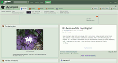 Desktop Screenshot of cheyonesock.deviantart.com