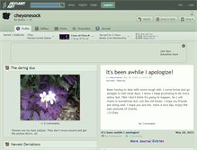 Tablet Screenshot of cheyonesock.deviantart.com