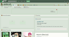 Desktop Screenshot of paradise-wolf.deviantart.com