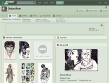 Tablet Screenshot of distantroar.deviantart.com