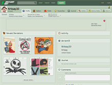 Tablet Screenshot of krissay20.deviantart.com