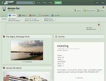 Tablet Screenshot of demon-fox.deviantart.com