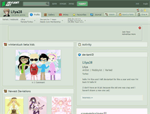 Tablet Screenshot of lilya28.deviantart.com