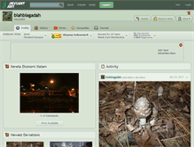 Tablet Screenshot of blahblagadah.deviantart.com