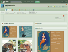 Tablet Screenshot of katiemermaid.deviantart.com