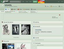 Tablet Screenshot of hellozkitty.deviantart.com