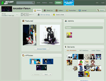 Tablet Screenshot of ancestor-fans.deviantart.com