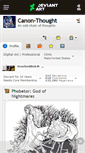 Mobile Screenshot of canon-thought.deviantart.com